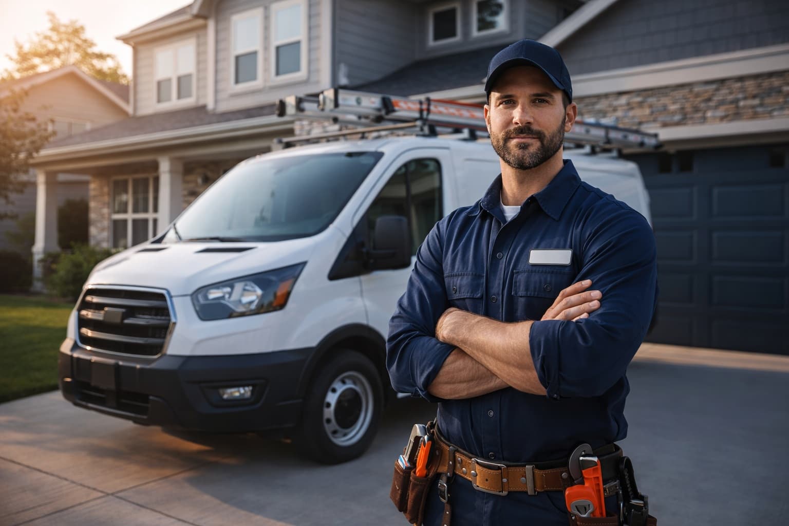 Professional plumber providing premium plumbing service